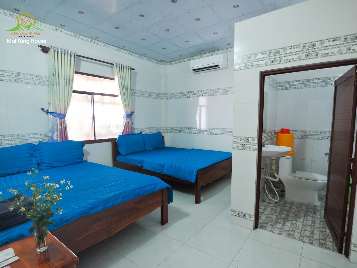Phòng nghỉ 2 giường đôi 4 người ở cho gia đình