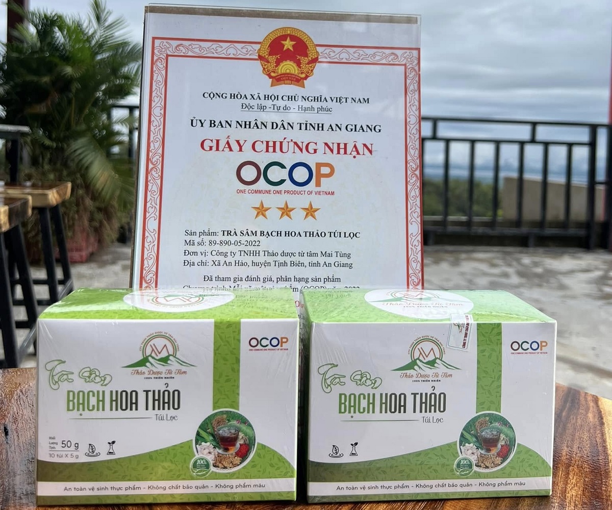 Trà sâm Bạch Hoa Thảo - OCOP 3 sao